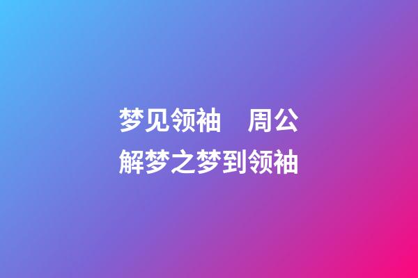 梦见领袖　周公解梦之梦到领袖